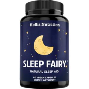 Discover Sleep Fairy Natural Sleep Aid, a premium import offering 60 vegan capsules for restful nights. Available at Curat Cart.