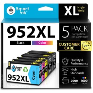 Premium imported Smart Ink Compatible Ink Cartridges pack, featuring high-yield black and color options. Available at Curat Cart.