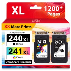 Premium imported Starink PG-240XL CL-241XL replacement ink cartridges offer over 1200 prints. Available at Curat Cart.