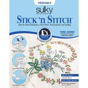 Stick N Stitch Self Adhesive Stabilizer offers premium imported quality for embroidery and quilting. Available at Curat Cart.