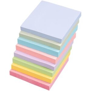 Premium imported Sticky Notes Pastel Self-Stick Pads in vibrant colors, perfect for organization. Available at Curat Cart.