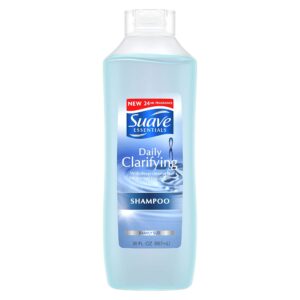 Suave Essentials Anti Residue Shampoo, a premium import, offers deep cleaning for healthy hair. Available at Curat Cart.