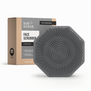 Discover the Sud Scrub Antimicrobial Face Scrubber, a premium imported skincare essential from Curat Cart, designed for deep cleansing.