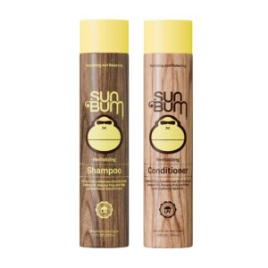 Discover Sun Bum Revitalizing Shampoo and Conditioner, a premium import for nourished hair. Available at Curat Cart.