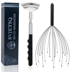 Discover the Svjetiq Scalp Massager, a premium import from Curat Cart, perfect for relaxation and rejuvenation.