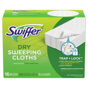 Premium imported Swiffer Dry Sweeping Refills, perfect for trapping dirt and allergens. Available at Curat Cart.