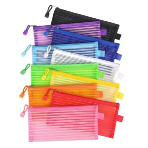 Explore premium imported Tamaki Mesh Zipper Pouch Bags in vibrant colors, perfect for organization. Available at Curat Cart.