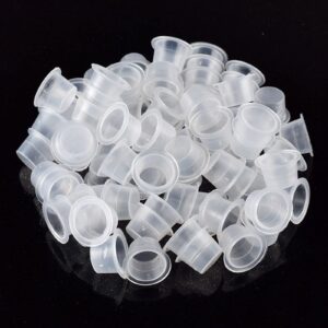 Premium imported tattoo ink cups disposable plastic, ideal for artists seeking quality. Available at Curat Cart.