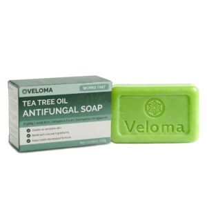 Premium imported Tea Tree Oil Antifungal Soap from Veloma, ideal for sensitive skin. Available at Curat Cart.