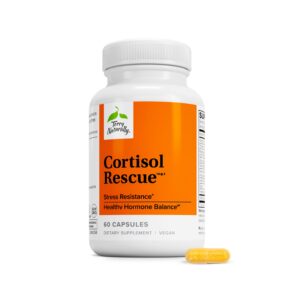 Discover Terry Naturally Cortisol Rescue, a premium imported supplement for stress resistance, available at Curat Cart.