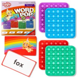 Explore the premium imported Fidget Game Word Pop CVC Games, featuring vibrant colors and engaging learning activities. Available at Curat Cart.