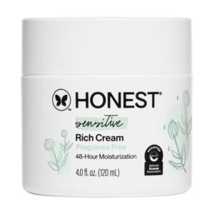 Discover the Honest Company Rich Cream, a premium import offering 48-hour moisture for sensitive skin. Available at Curat Cart.