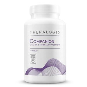 Premium imported Theralogix Companion multivitamin and mineral supplement in 90 tablet packaging, available at Curat Cart.