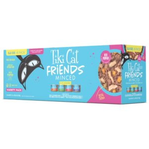 Indulge your cat with Tiki Cat Wet Cat Food Tuna, a premium import packed with real tuna and pumpkin from Curat Cart.