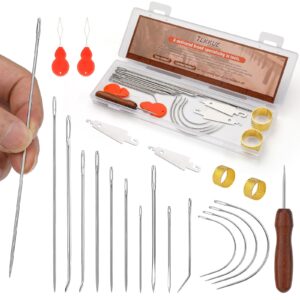 Discover the TLKKUE Heavy Duty Sewing Needles Kit, a premium import featuring an array of durable needles, available at Curat Cart.
