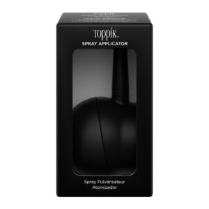 Premium imported Toppik Hair Fiber Spray Applicator in sleek packaging, perfect for precise application. Available at Curat Cart.