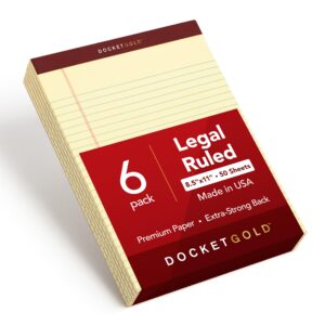 Explore TOPS Legal Pads 6 Pack, premium imported, featuring 50 sheets of legal ruled paper. Available at Curat Cart.
