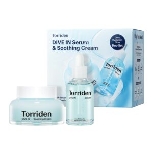 Torriden DIVE IN Serum and Soothing Cream, premium import for deep hydration. Available at Curat Cart for glowing skin.