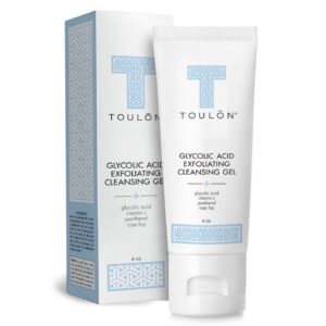 Discover the TOULON Glycolic Acid Skin Care Kit, featuring a genuine exfoliating cleansing gel for radiant skin.
