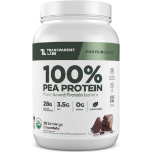 Discover Transparent Labs Pea Protein Powder, a premium imported plant-based protein isolate, available at Curat Cart for a healthy lifestyle.