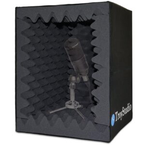 Discover the TroyStudio Portable Vocal Booth—100% genuine sound insulation for clear recordings. Elevate your audio quality today!