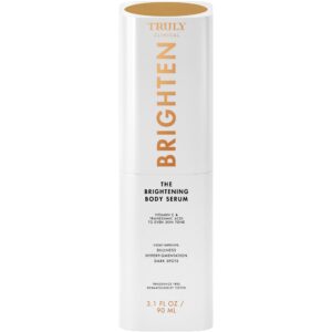 Truly Beauty Brightening Body Serum, a premium imported product, enhances skin tone and reduces dark spots. Available at Curat Cart.