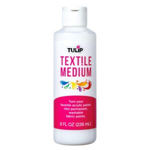 Premium imported Tulip Textile Medium Acrylic Paint enhances your fabric creations. Available at Curat Cart for vibrant, lasting results.