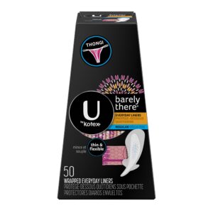U by Kotex Thong Pantiliners, premium imported everyday liners, offer thin and flexible protection. Available at Curat Cart.