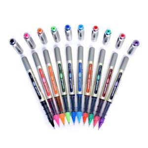 Explore the premium imported Uni-Ball EYE Rollerball Pen set, featuring vibrant colors and precision, available at Curat Cart.