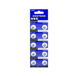 Premium imported UOGTNON watch battery pack featuring 10 durable batteries, perfect for reliable timekeeping. Available at Curat Cart.