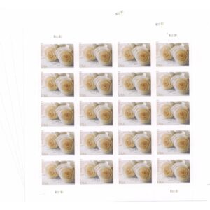 Premium imported USPS Wedding Roses Commemorative Stamp sheet, perfect for collectors and special occasions. Available at Curat Cart.