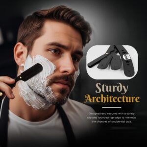 Utopia Care Straight Razor showcases premium imported design, ensuring safety and precision for a superior shaving experience. Available at Curat Cart.