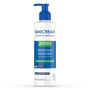 Vanicream Enhanced Moisturizer - Front Packaging With Key Benefits | Authentic Curat Cart Stock