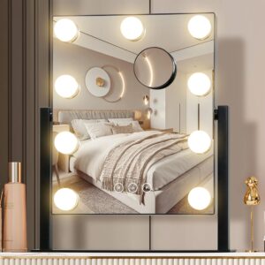 Vanity Mirror with Lights - Front View With Lights | Genuine Imported Product