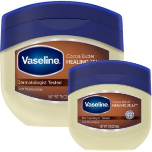 Vaseline Cocoa Butter Healing Jelly - Front Packaging With Key Benefits | Curat Cart India