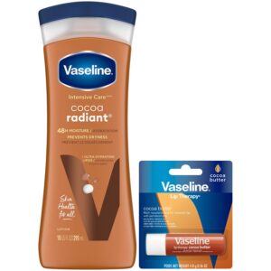 Discover Vaseline Cocoa Radiant Moisturizer and Lip Therapy, premium imports for hydrated skin, available at Curat Cart.