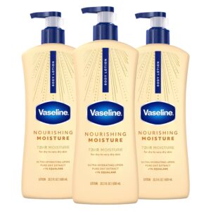 Vaseline Nourishing Moisture Lotion - Front Packaging With Key Benefits | Genuine Imported Product