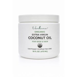 Discover Verdana Organic Coconut Oil, a premium import for skin and hair from Curat Cart, cold-pressed and non-GMO.