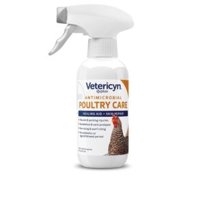 Vetericyn Plus Poultry Care Spray is a premium imported healing aid for birds, available at Curat Cart. Effective for wounds and skin repair.