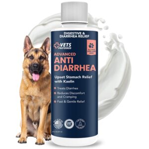 Vets Preferred Anti-Diarrhea Relief offers premium imported upset stomach relief for dogs, available at Curat Cart.