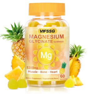 VIFSSG Magnesium Glycinate Gummies - Front Packaging With Key Benefits | Authentic Curat Cart Stock
