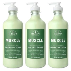 Premium imported Village Naturals Therapy Muscle Lotion, ideal for soothing tired muscles, available at Curat Cart.