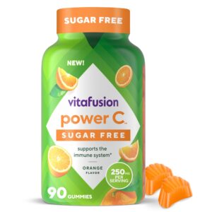 Vitafusion Power C Gummies - Front Packaging With Key Benefits | Authentic Curat Cart Stock