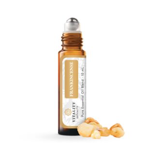 Discover Vitality Extracts Frankincense Oil, a premium import for wellness enthusiasts, available at Curat Cart. Elevate your aromatherapy experience.