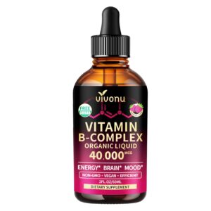 Premium imported Vitamin B Complex Liquid Drops for energy, brain, and mood support. Available at Curat Cart.