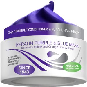 VITAMINS Keratin Hair Mask, a premium imported product, effectively removes brassy tones for vibrant hair. Available at Curat Cart.