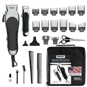 Discover the premium imported Wahl Clipper Deluxe Hair Trimming Kit, featuring essential tools for a professional grooming experience. Available at Curat Cart.