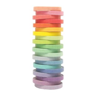 Discover the premium imported Washi Tape Set in rainbow colors at Curat Cart, perfect for creative projects and organization.