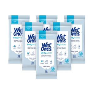 Premium imported Wet Ones Body Wipes, designed to remove odor, sweat, and dirt. Available at Curat Cart.