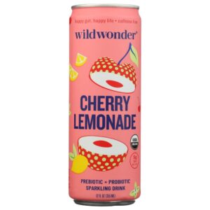 Discover Wild Wonder Organic Cherry Lemonade, a premium imported sparkling drink, available at Curat Cart. Refreshing and healthy.